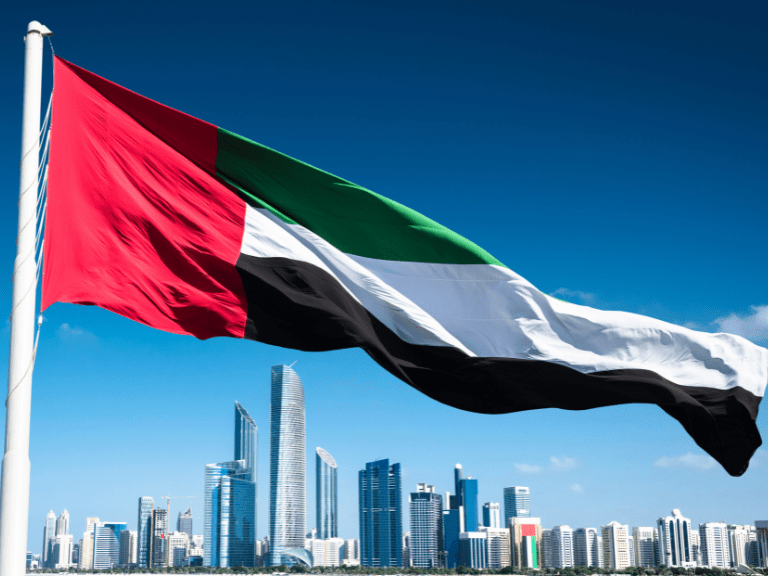 Flag of UAE.