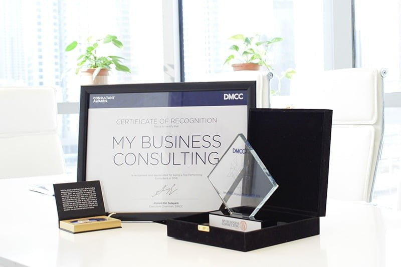 My Business Consulting DMCC wins best consultant award 2018.